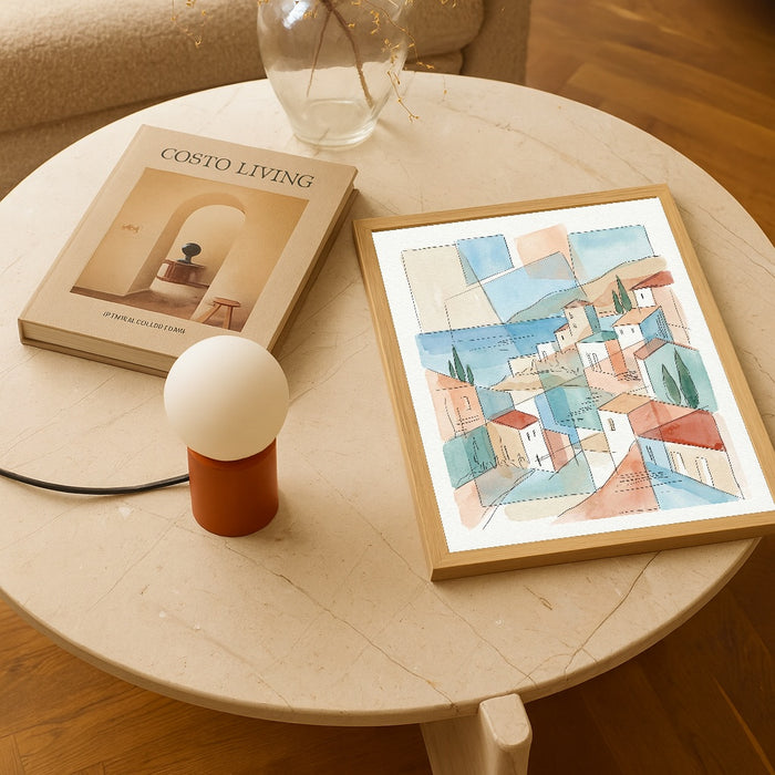 Fragmented Mediterranean View – póster e impresión artística