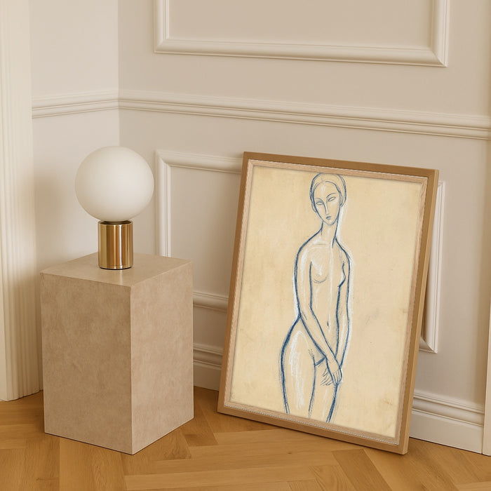 Blue Reclining Figure – Poster und Kunstdruck