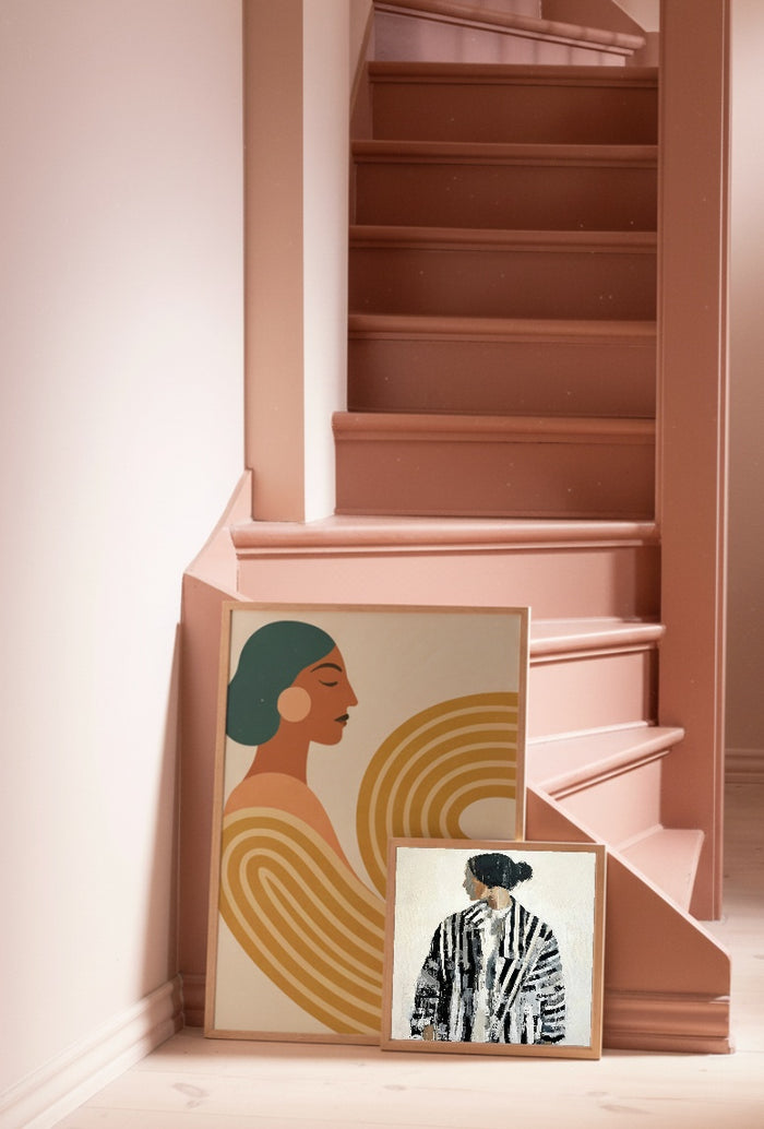 Striped Gaze – poster en kunstdruk