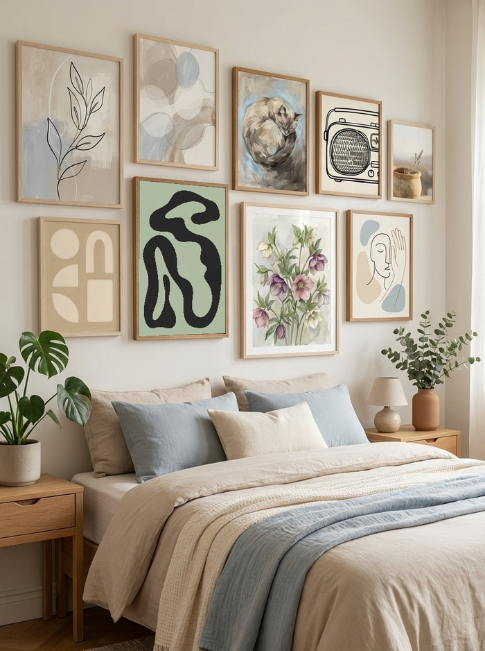 Organic Shapes Abstraction – poster och konsttryck