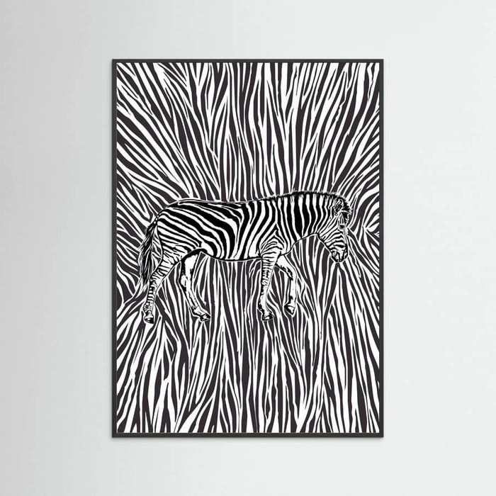 Affiche African Zebra striking camouflage – affiche et impression d’art