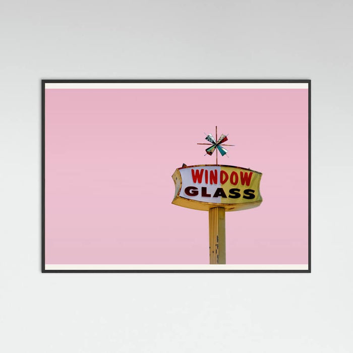 Poster Atomic Pink Starburst Vintage Sign – poster e stampa artistica