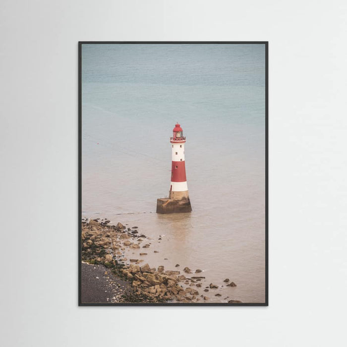 Beachy head lighthouse in England - summer nostalgic travel photography Poster – plakat og kunsttryk