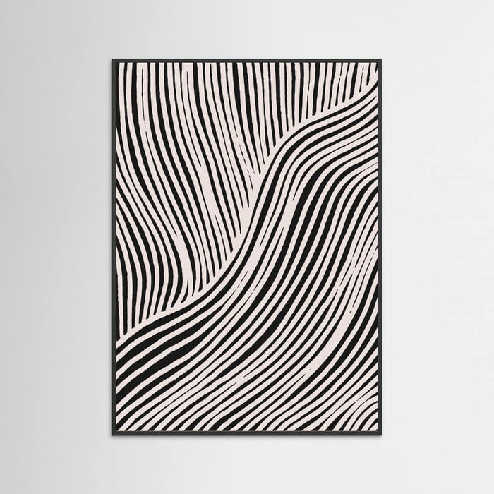 Beige Wave Pattern Poster – poster and art print