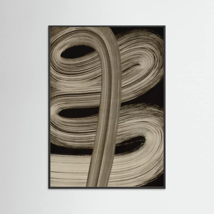 Beige strokes no 4 Poster – Poster und Kunstdruck