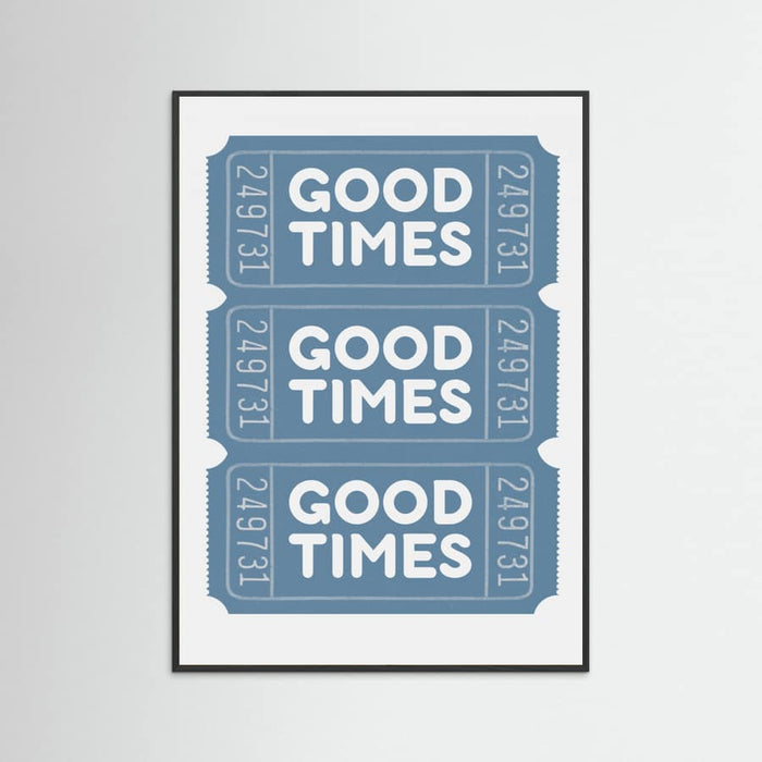 Póster Blue Good Times – póster e impresión artística