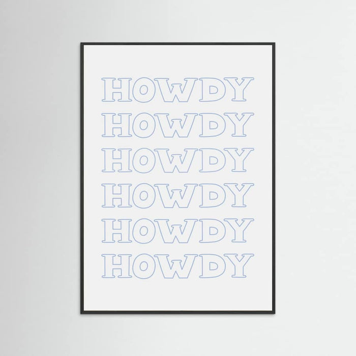 Plakat Blue Howdy – plakat i druk artystyczny
