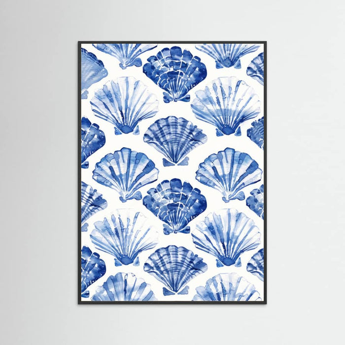 Blueshellpattern Poster – Poster und Kunstdruck