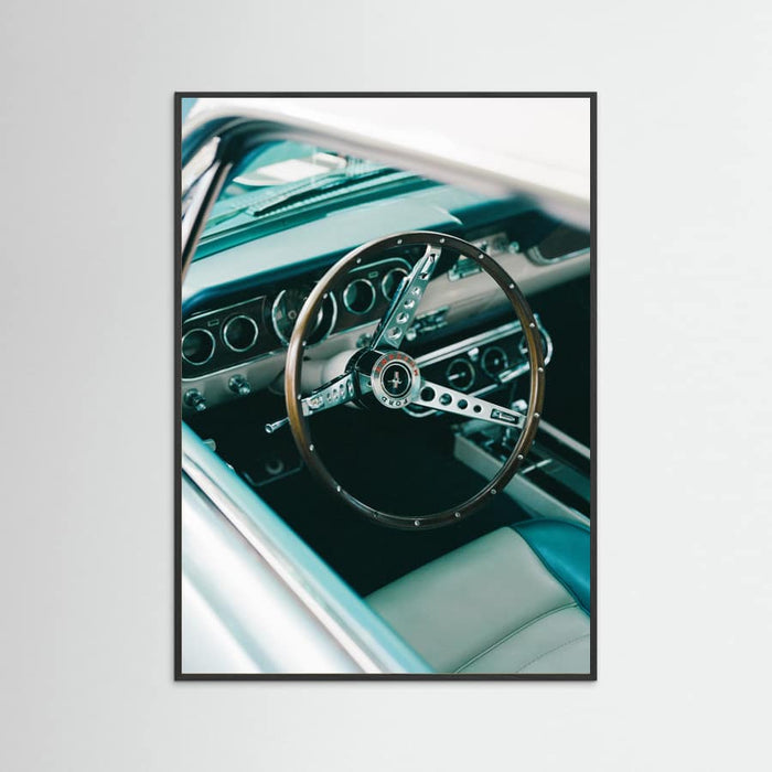 Black Wood Classic Car VII Poster