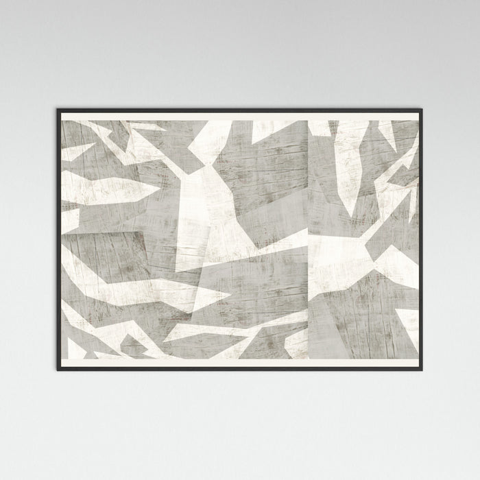Black Wood Fractured Light 2 Poster