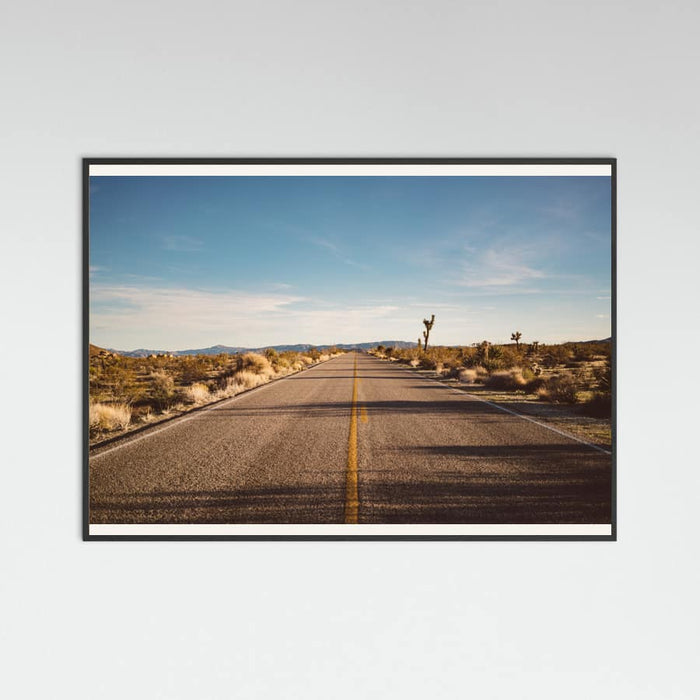Black Wood Joshua Tree Road Poster
