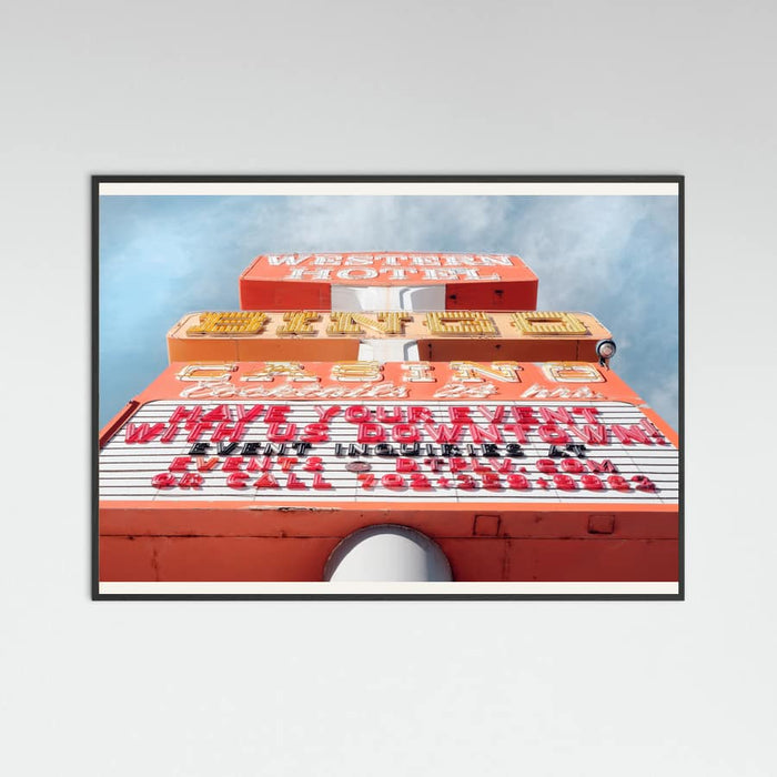Black Wood Las Vegas Bingo Poster