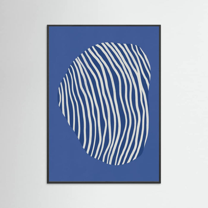 Poster Line art confined in space-blue – poster e stampa artistica