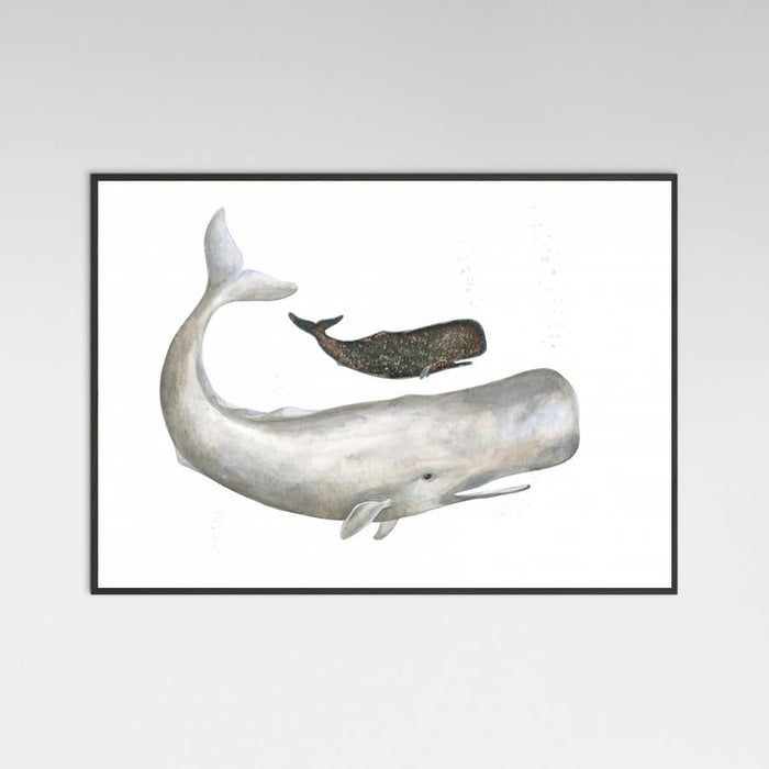 Poster Mother and Baby Sperm Whale – poster e stampa artistica