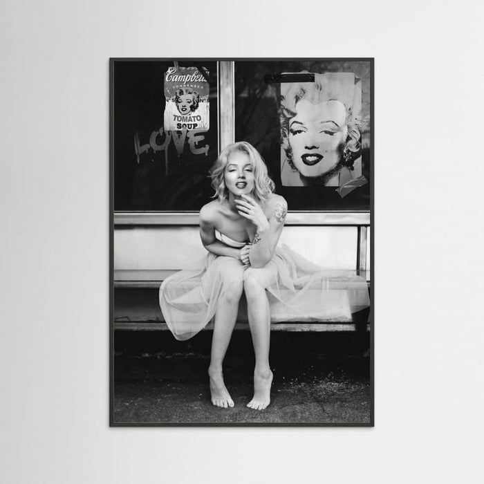 New Marilyn BW Poster – plakat og kunsttryk