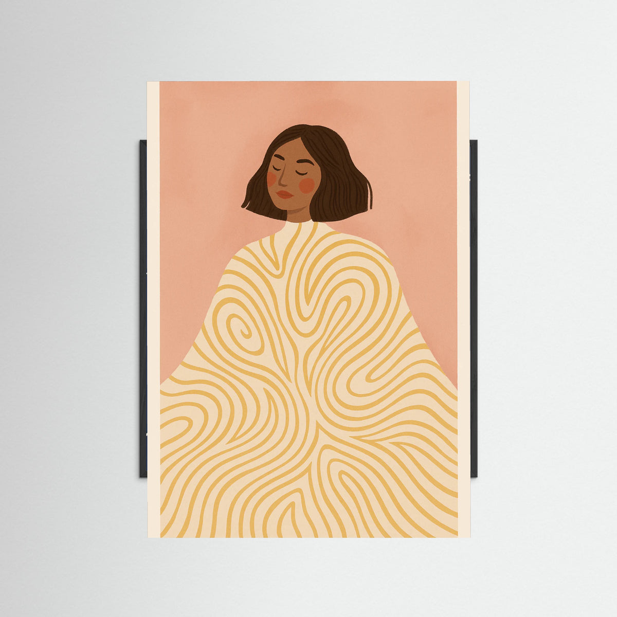 Black Wood Patterned Presence