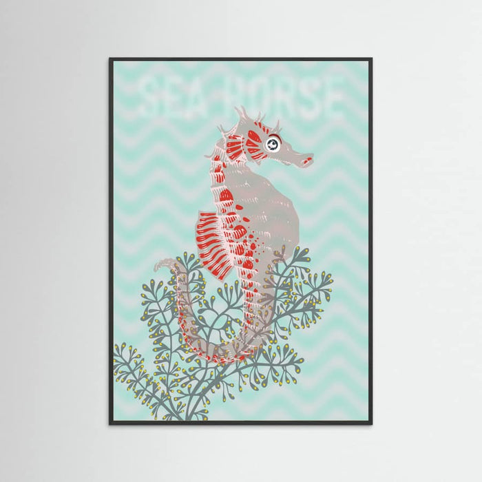 Sea life sea horse Neptune's joy Poster – poster and art print