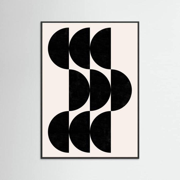 Black Wood Shape By Cats and Dotz 30 X 42 Inches Textured Black Poster