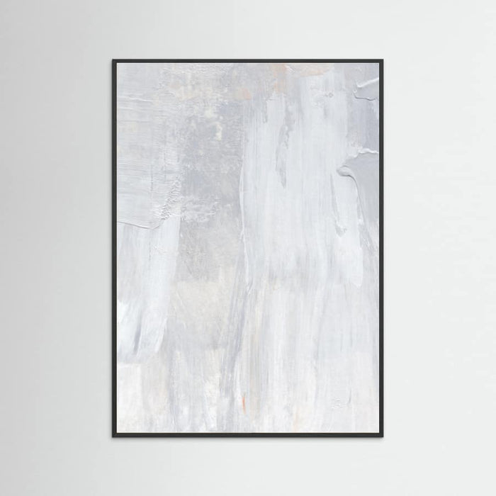 Soft Muted Gray Brushstrokes Poster – plakat og kunsttryk