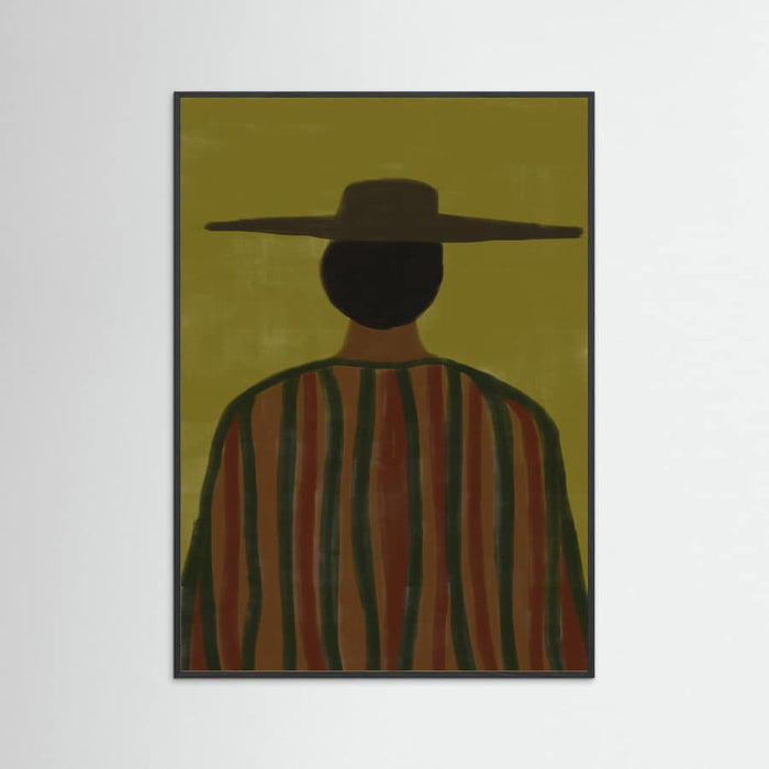 Southwester Man with Hat Poster – plakat og kunsttryk