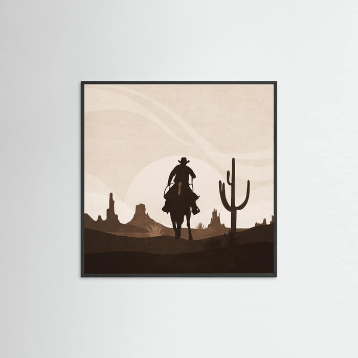 Black Wood Sunset Poster