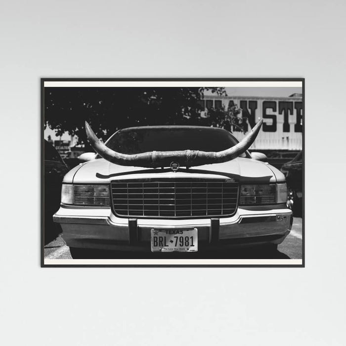 Black Wood Texas Ride Poster