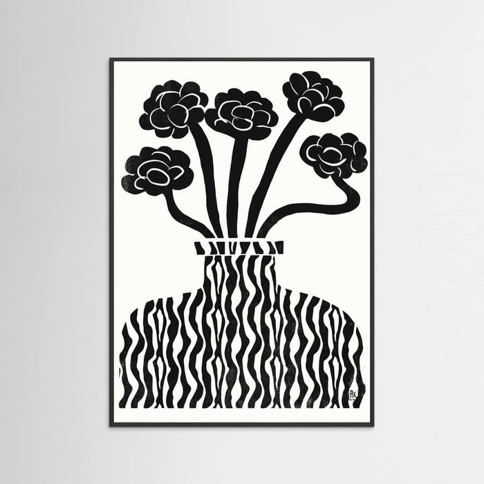 Vase and Flowers 03 Poster – plakat og kunsttryk