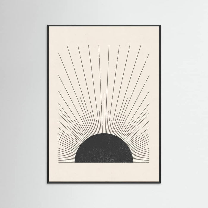 Poster Woodblock The sun Illustration – poster e stampa artistica