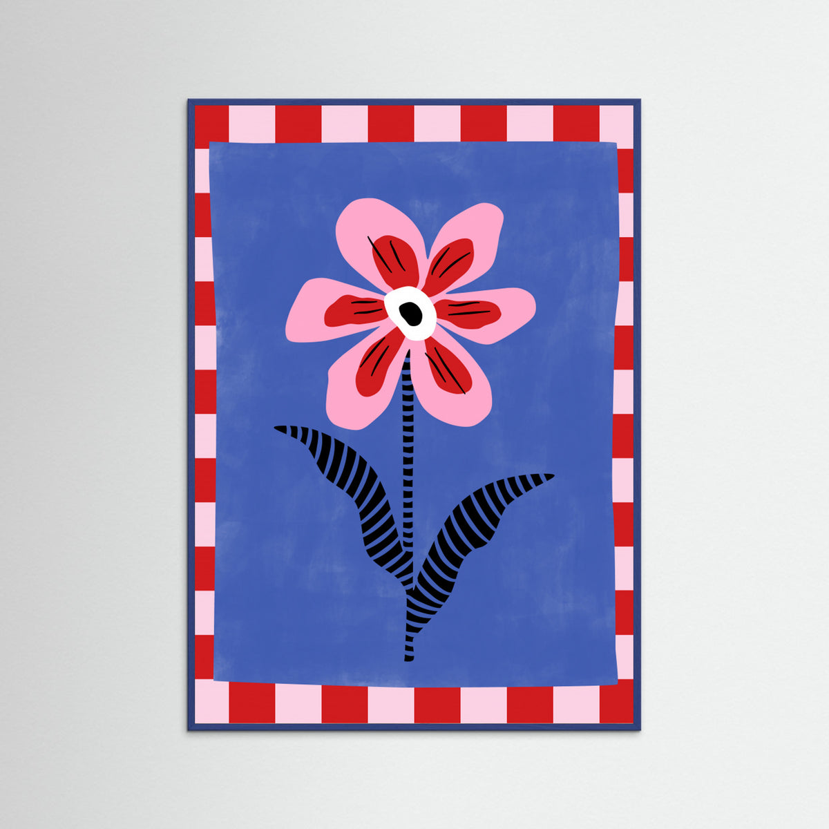 Blue Wood Abstract Composition No. 28 Poster