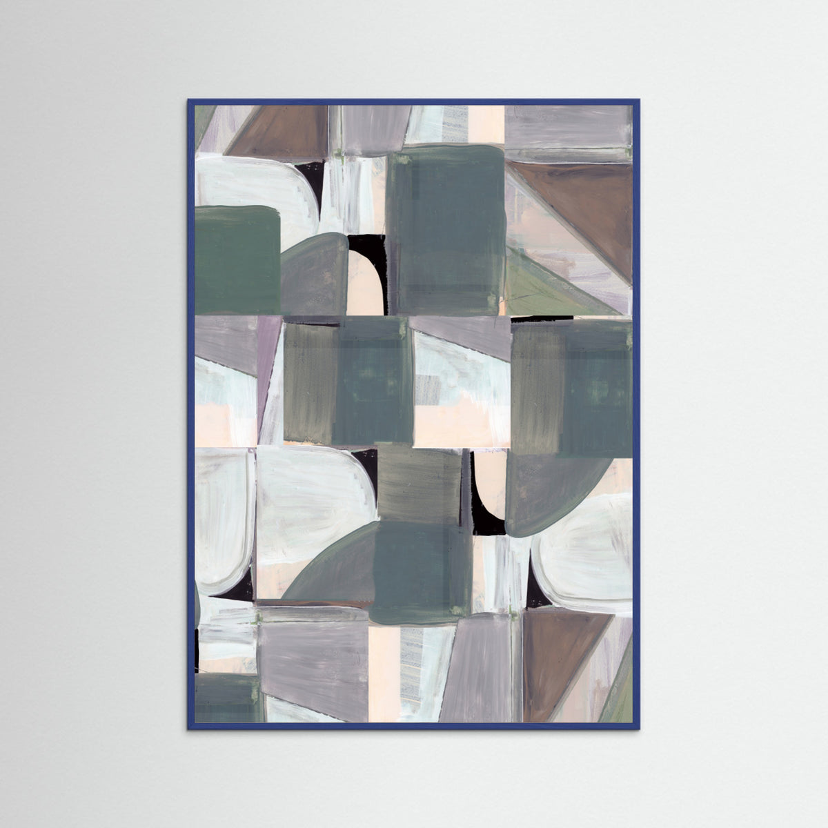 Blue Wood Abstract Desaturate No3 Poster