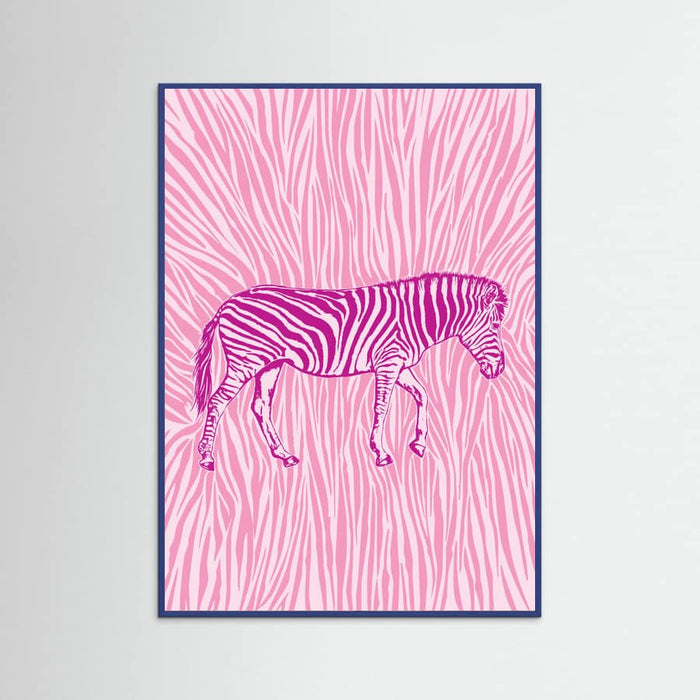 Póster African Zebra striking camouflage – póster e impresión artística