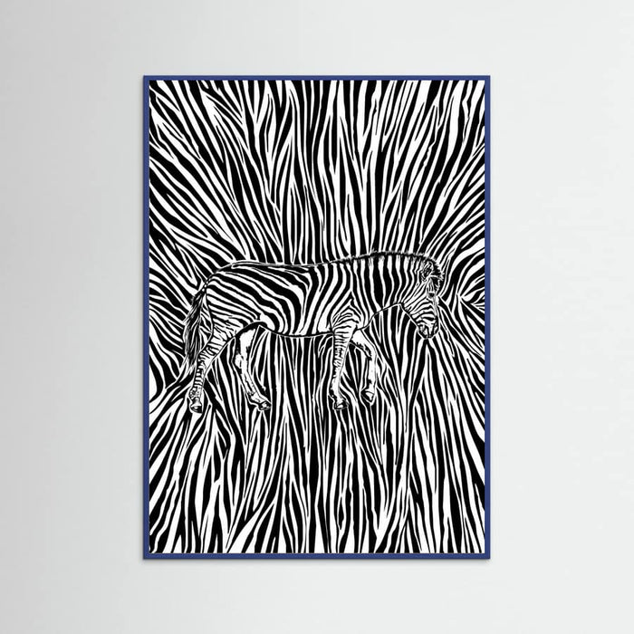African Zebra striped camouflage -juliste – juliste ja taidepainatus