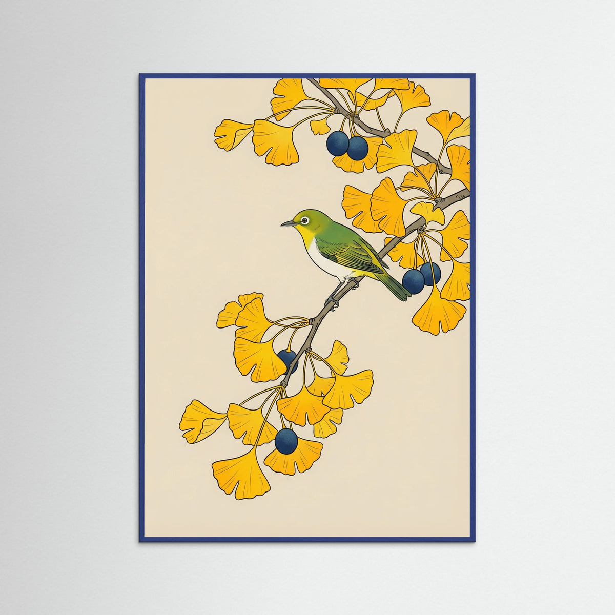 Blue Wood Autumn Vine Tit