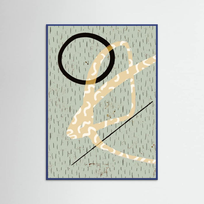 Blue Wood Balancegame(patternline) Poster