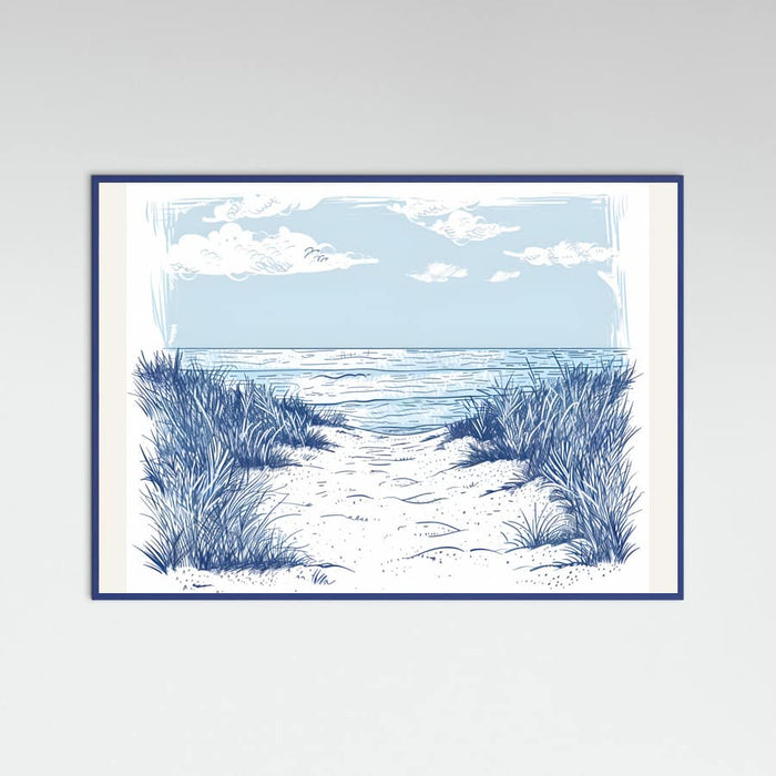 Beach Walk Poster – poster and art print