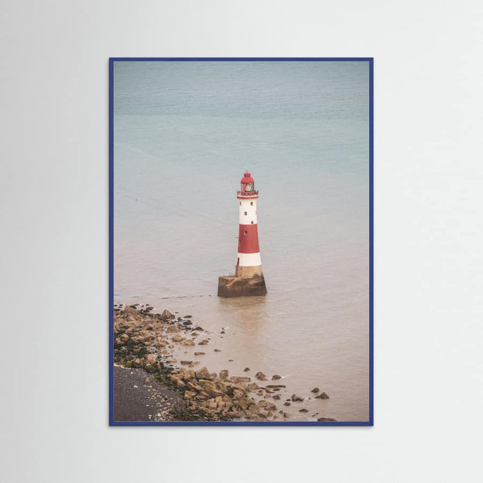 Beachy head lighthouse in England - summer nostalgic travel photography Poster – plakat og kunsttryk