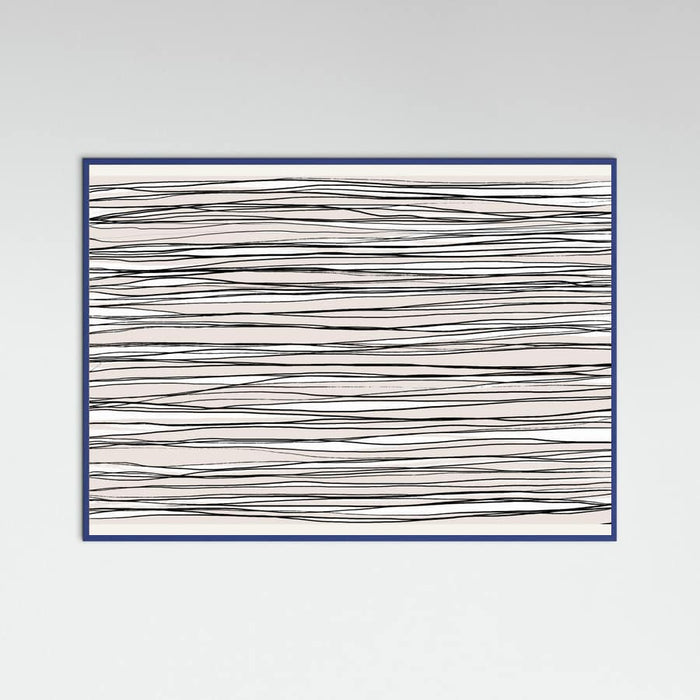 Black on Beige Lines Poster – poster and art print