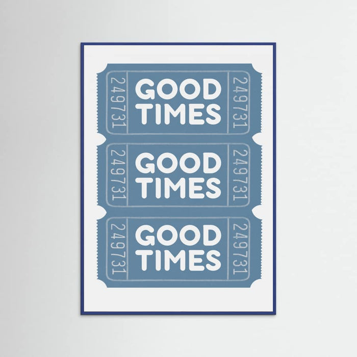 Póster Blue Good Times – póster e impresión artística