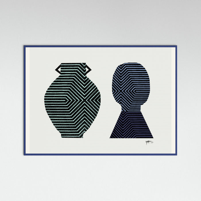 Blue Wood Celestial Garden IV. Poster