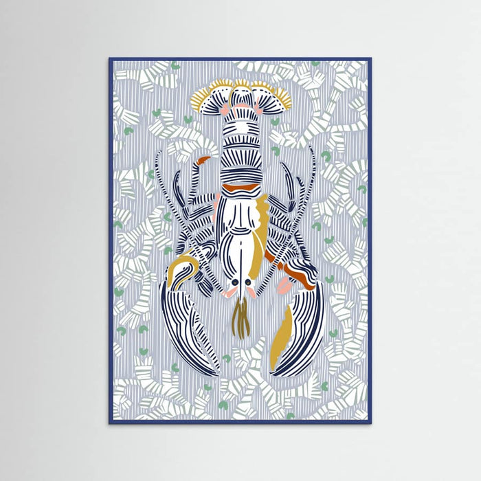Crustacean Core grey -juliste – juliste ja taidepainatus