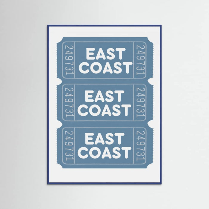 East Coast Tickets Poster – poster and art print