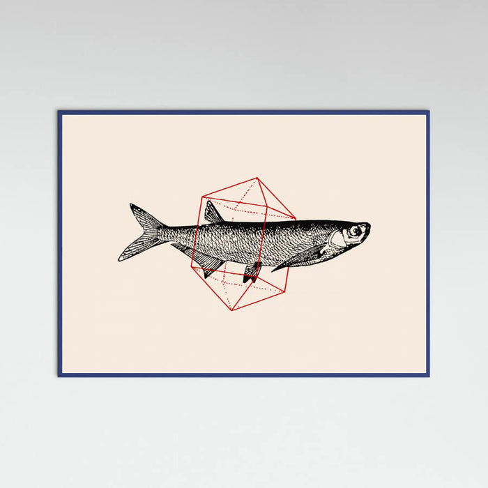 Fish In Geometrics Nº2 Poster – plakat og kunsttryk
