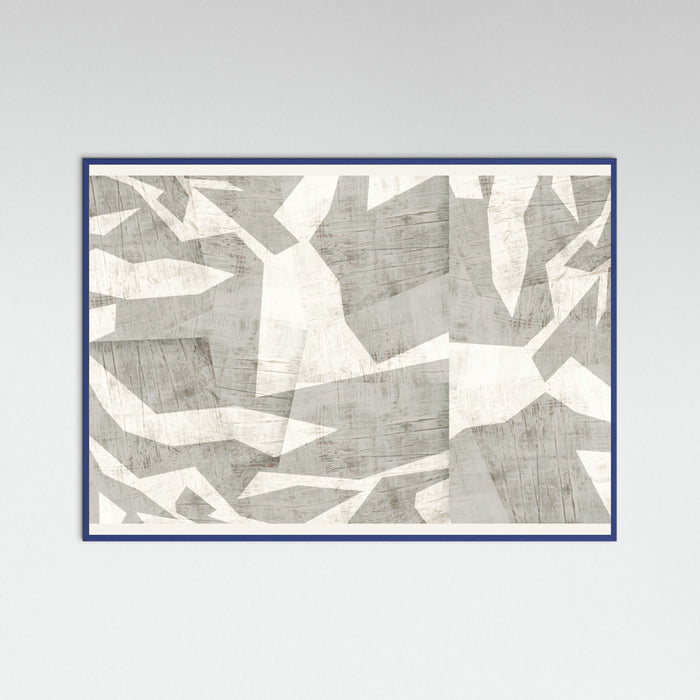 Blue Wood Fractured Light 2 Poster