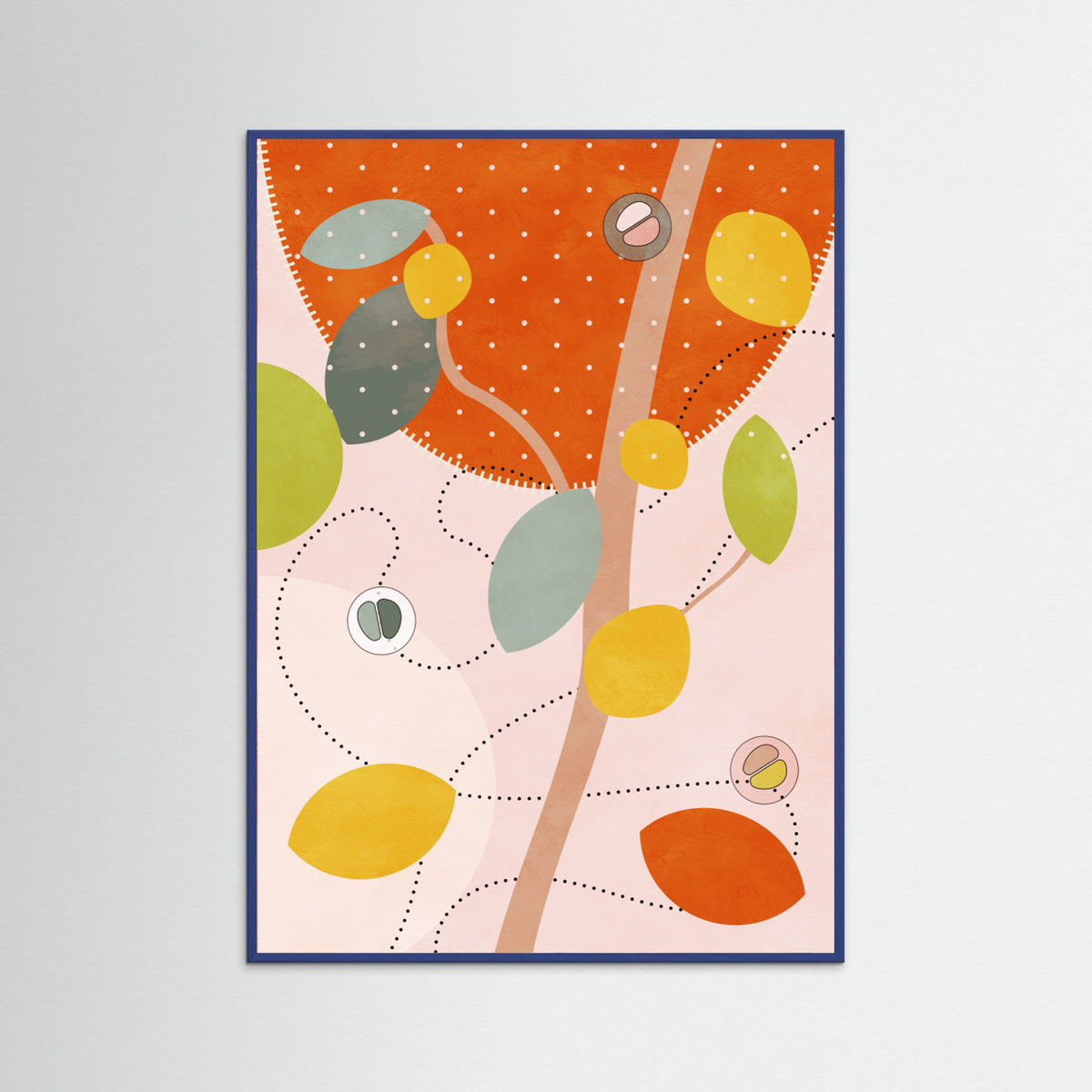 Blue Wood Friendly Colors Hilma 5 Poster