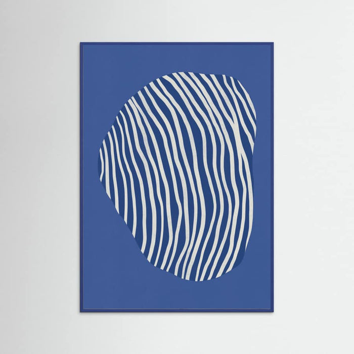 Poster Line art confined in space-blue – poster e stampa artistica