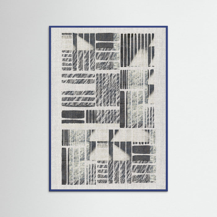 Blue Wood Linear Echoes 1 Poster