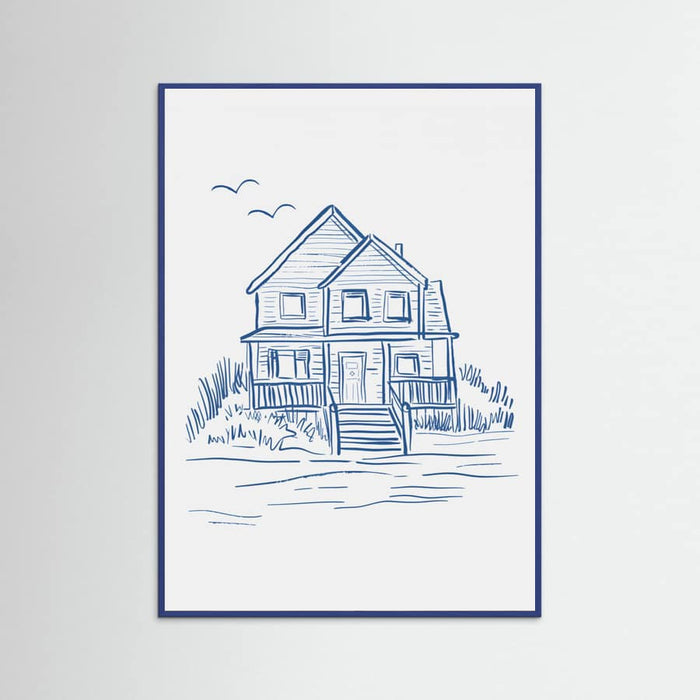 Plakat Nantucket Beachhouse – plakat i druk artystyczny