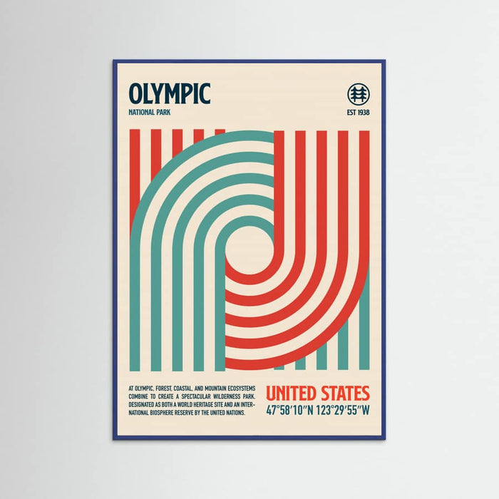 Poster Olympic National Park Travel Poster – poster e stampa artistica