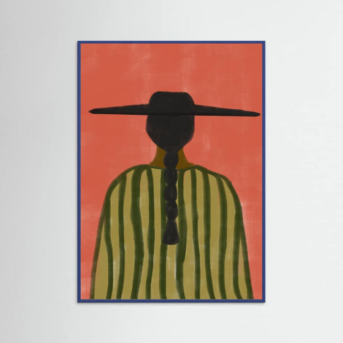 Blue Wood Southwester Woman No.2 Poster
