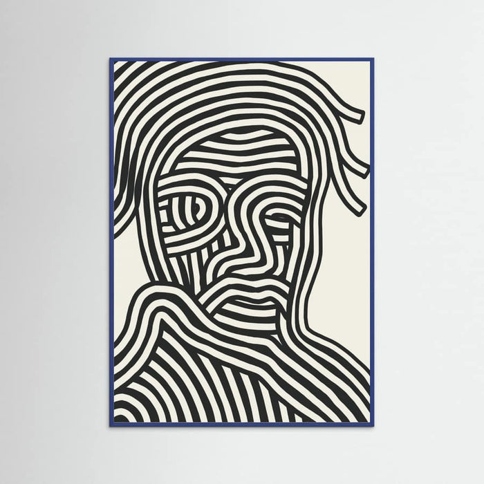 Stripe Portrait Poster – poster and art print